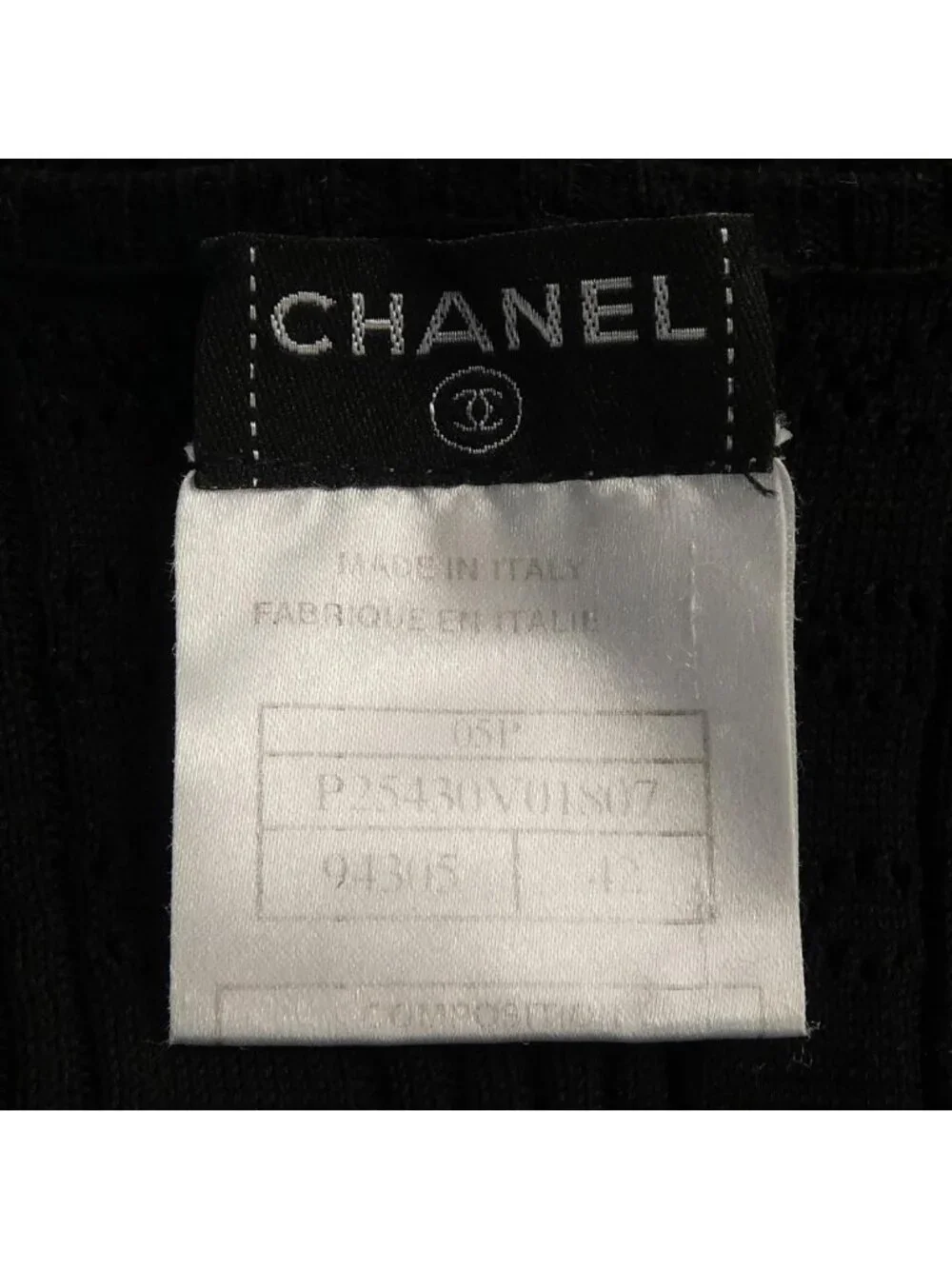 Chanel Knit Sweater Black